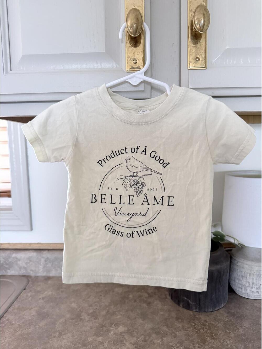 Rabbit Skins Baby T-Shirt 12 Months - Belle Ame Vineyard Print